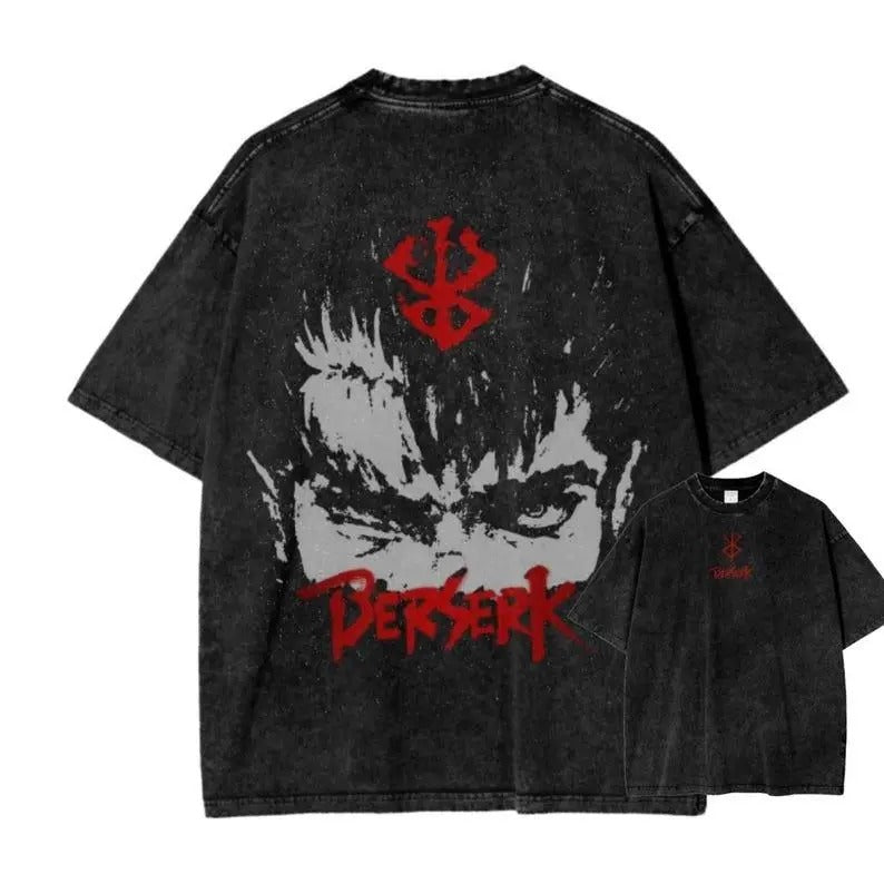 Anime Shirt Vintage Anime Shirt Retro Anime Shirt Anime Shirt Berserk Shirt Anime Inspired Washed Manga Comfort Colors T-Shirts, Hoodie, Sweatshirt
