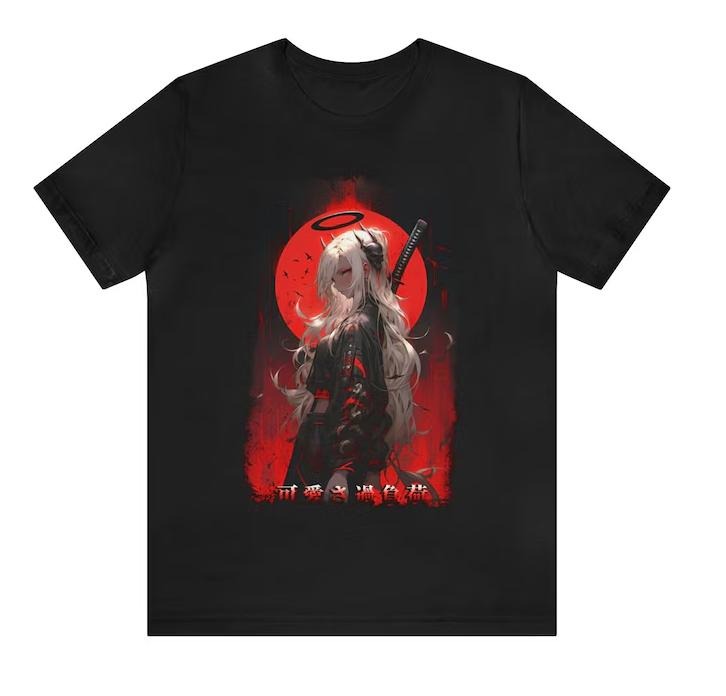 Anime Tee Anime tshirt waifu t-shirt Anime art tee anime t-shirt anime art tshirt manga tee manga tshirt manga art shirt...