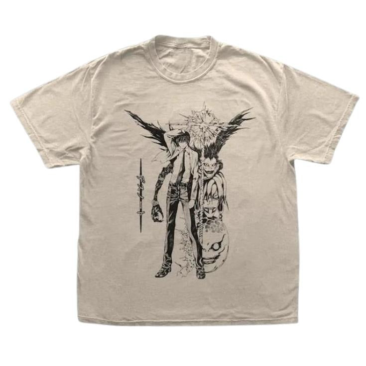 Anime Vintage Graphic Tee, Light Yagami Tee, Death Note Shirt, Manga Anime Shirt, Unisex T-Shirt, Anime Clothing Top...