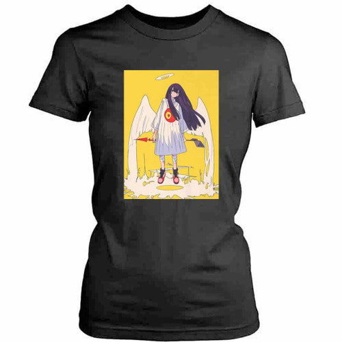 Anime Girl Angel Waifu Womens T-Shirt Tee