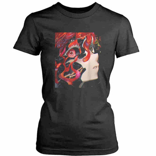 Anime Horror Girl Womens T-Shirt Tee