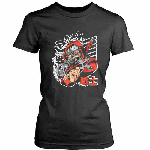 Anime Ninja Girl Womens T-Shirt Tee