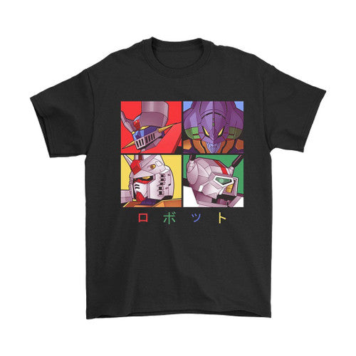 Anime Robot Gundam Hero Mechaz Man's T-Shirt Tee