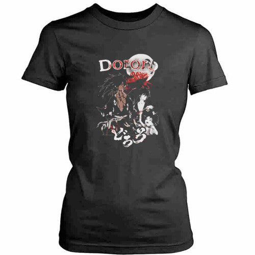 Anime Vintage Curse Samurai Dororo Womens T-Shirt Tee