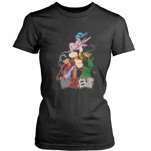 Anime Vintage Ghost Fighter Womens T-Shirt Tee