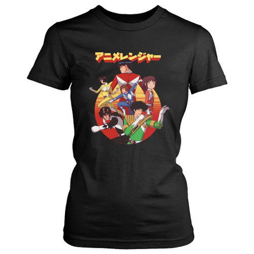 Animerenja Anime The Power Rangers Women's T-Shirt Tee