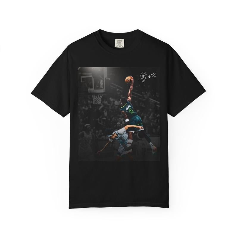Ant.hony Edw.ards Poster Dunk T-Shirt, Basketball Vibes, Sports Fans, Streetwear, 100% Cotton Unisex Shirt, Gift For Fan...