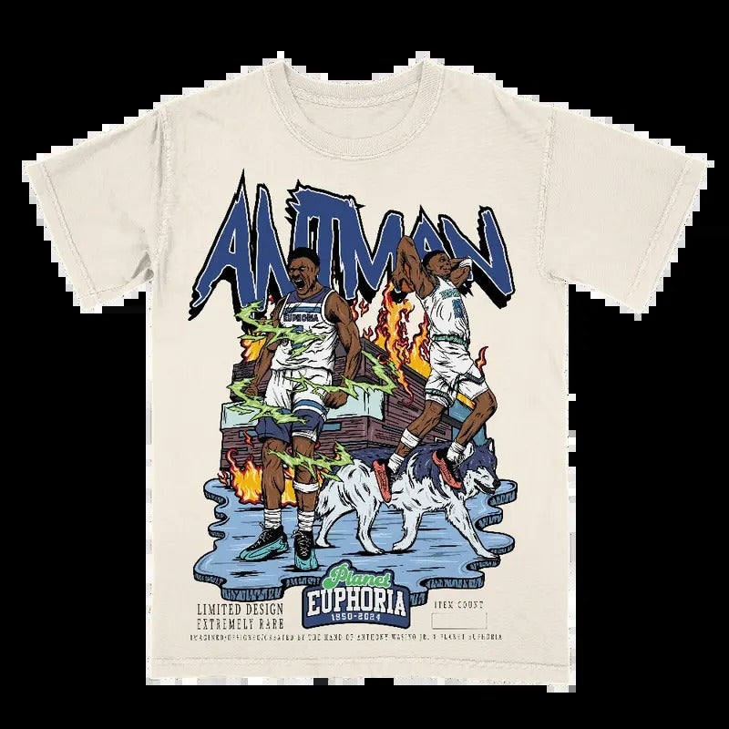 Anthony Edwards V2 Tee for Men - Soft and Comfortable Shirt - Menswear - Graphic T-Shirt Hoodie, Sweatshirt