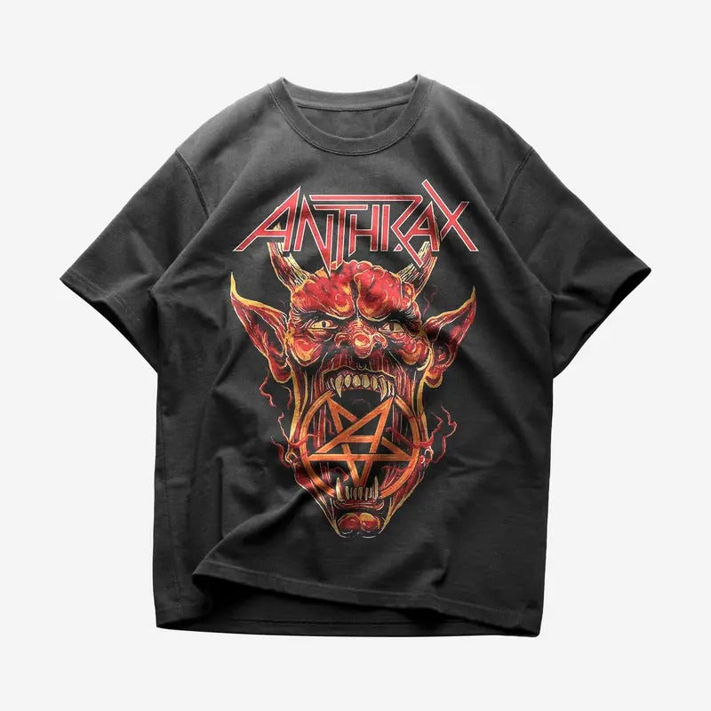 Anthrax T-shirt - Metal Music Shirt - Anthrax Merchandise - Unisex Cotton Tee Hoodie, Sweatshirt | HypeCrazeTee.com