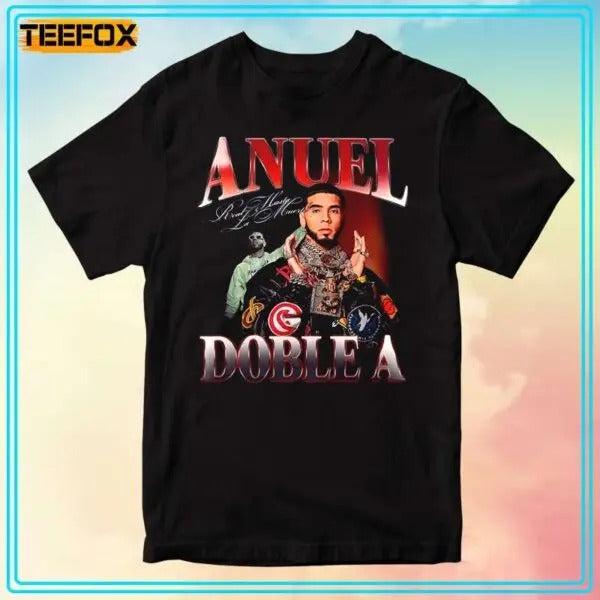 Anuel AA Real Hasta la Muerte Short-Sleeve T-Shirt Hoodie, Sweatshirt | HypeCrazeTee.com