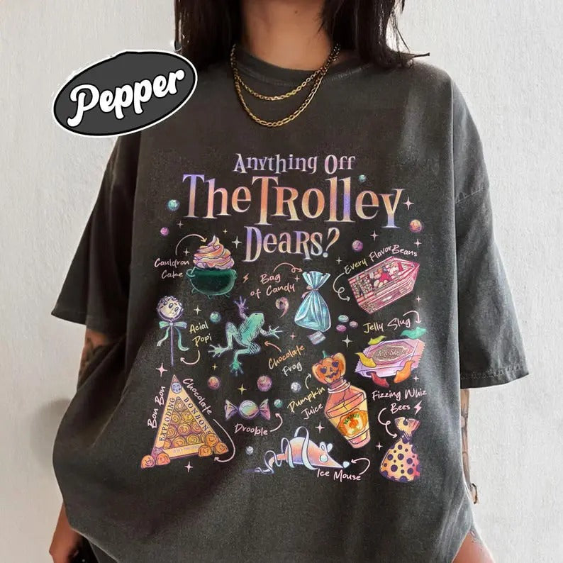 Anything Off Trolley Dear Shirt Magic Candy Magical School Shirt Wizarding Snacking HP Inspired T-Shirts, Hoodie, Sweatshirt