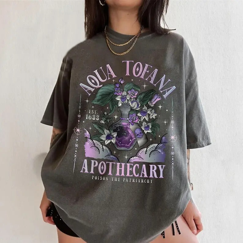 Aqua Tofana T-Shirt, Apothecary Shirt, Poison The Patriarchy, Feminist Shirt, Your Body Your Choice, Funny Feminist Shirt...