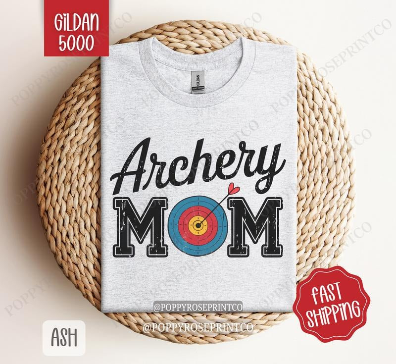 Archery Mom Shirt Gildan, Sports Mom Women's Tee, Cute Mom Women's Tshirt Plus Sizes Hoodie, Sweatshirt | HypeCrazeTee.com
