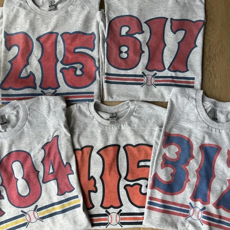 Area Code Baseball T Shirt City Pride Baseball T Shirt Hoodie, Sweatshirt | HypeCrazeTee.com