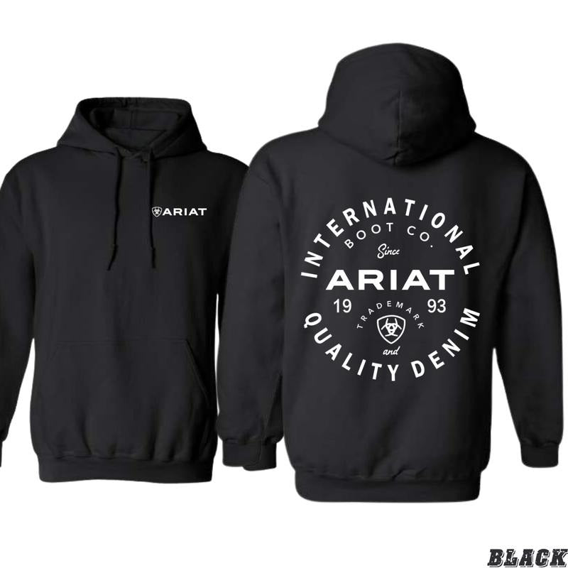 Ariat Hoodie - International Boot Co. Quality Denim Design, hoodies for men, Unisex Classic Comfort and Style Sweatshirt...