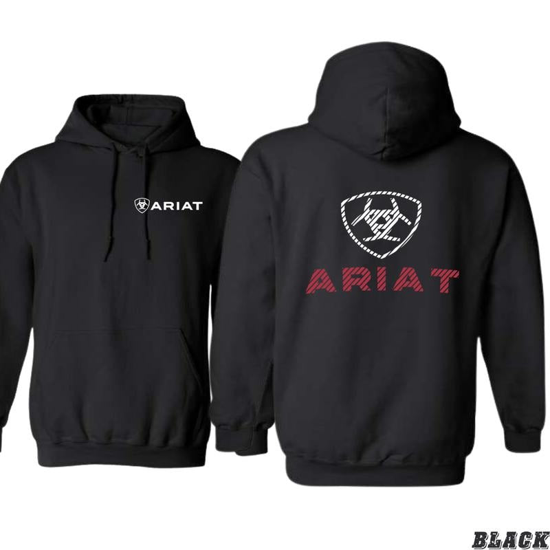 Ariat Hoodie for Country Lifestyle Enthusiasts with Classic Western Logo and Bold Back Print - hoodies for men,...