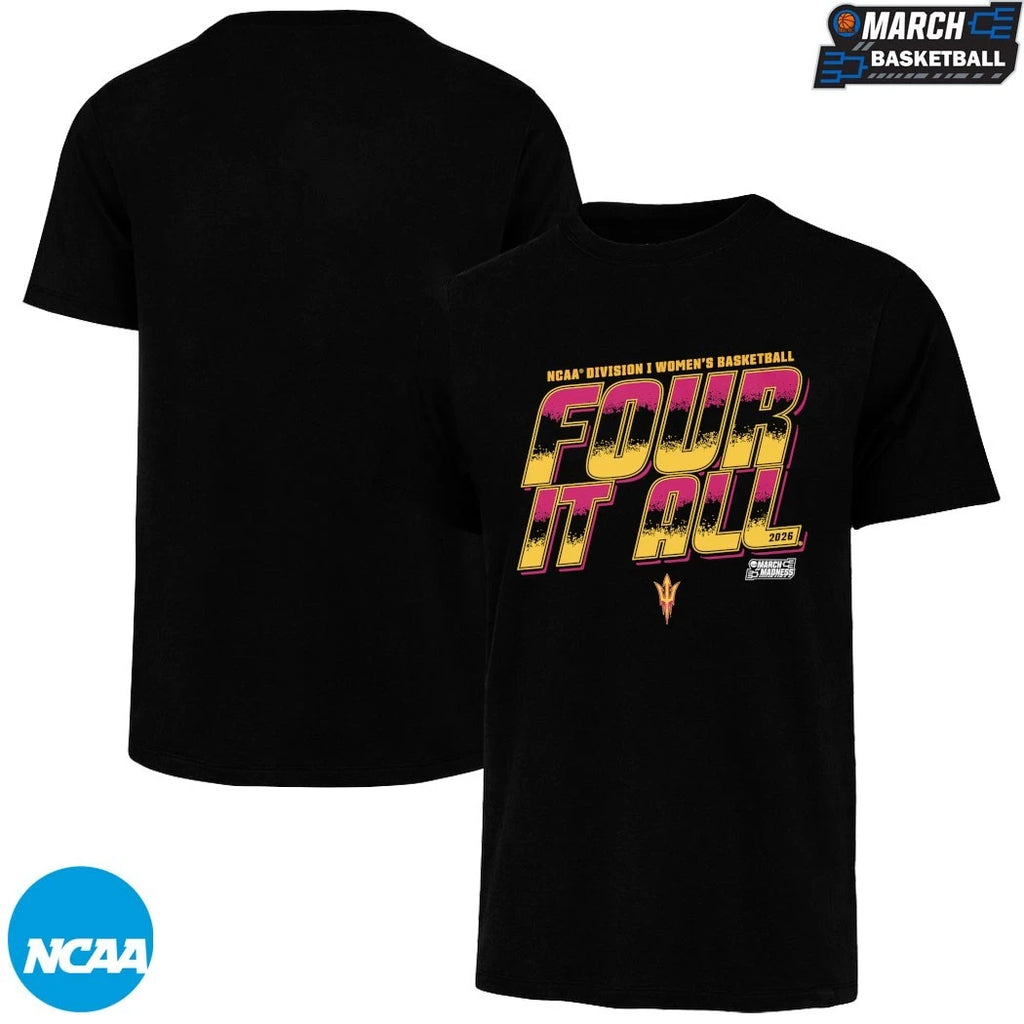 Arizona State Sun Devils Four It All NCAA Women’s Basketball March Madness 2026 T-shirts