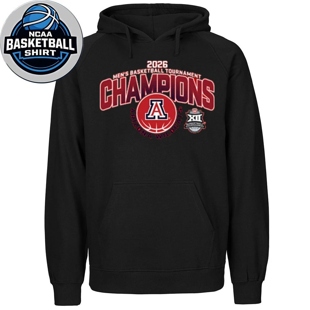 Arizona Wildcats Red Blue 84 2026 Big 12 Men’s Basketball Conference Tournament Champions Shirt