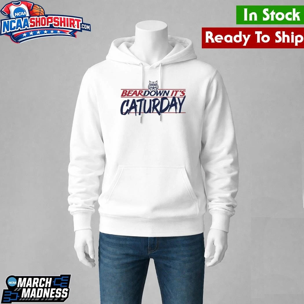 Arizona Wildcats White Go To Caturday Shirt