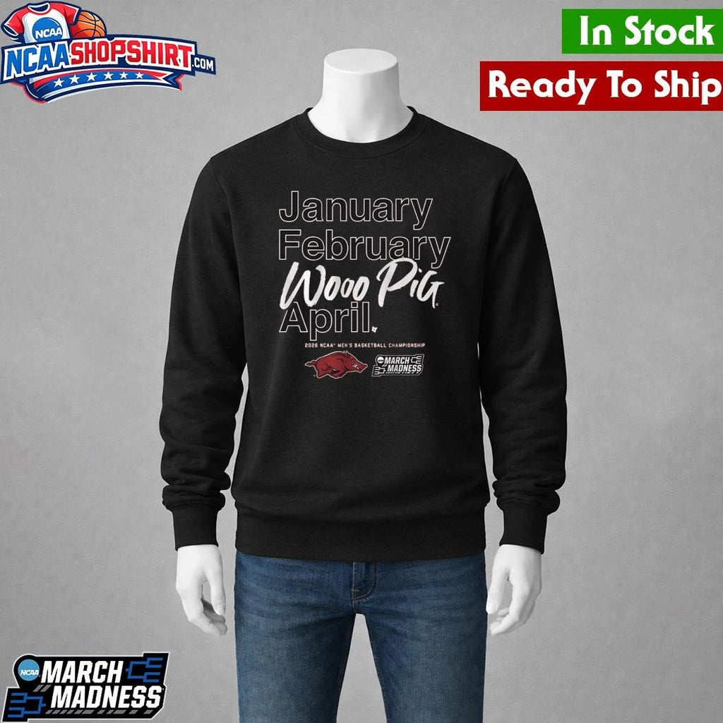 Arkansas Razorbacks MBB 2026 March Madness Month Shirt