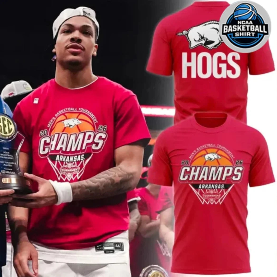 Arkansas Razorbacks Men’s Basketball 2026 Tournament Champions Shirt