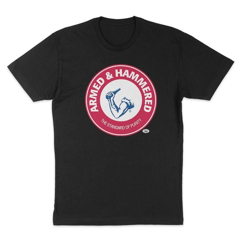 Armed Hammered Tee, Funny Shirt, Dark Humor Tee, Hoodie Sweatshirt | HypeCrazeTee.com
