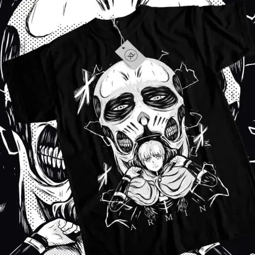 Armin Arlelt T-shirt Attack On Titan SNK Horror Anime Gift Black Shirt All Size Hoodie, Sweatshirt | HypeCrazeTee.com