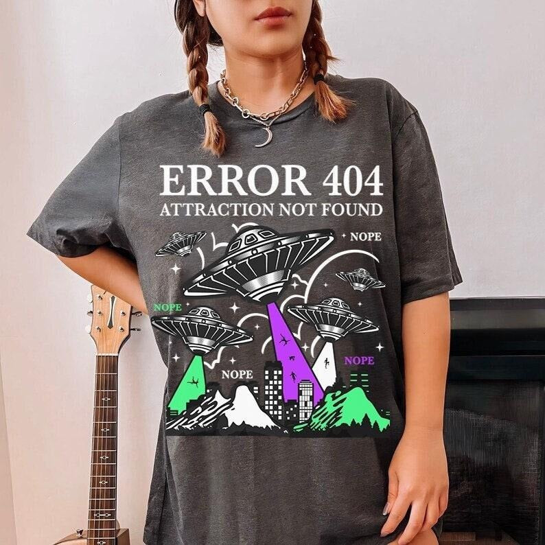 Aroace pride shirt | aromatic asexual shirt | aroace 404 attraction not found | grunge lgbtq pride | subtle queer |...