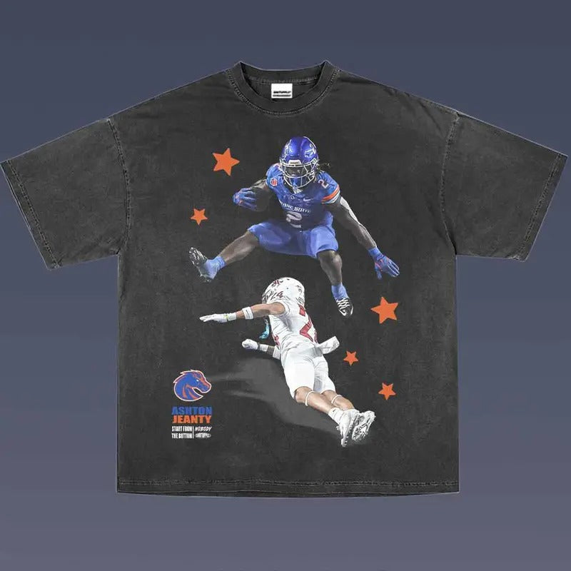 Ashton Jeanty 1.0 VINTAGE TEE | MEN'S GRAPHIC T-SHIRT SWEATSHIRT HOODIE | GIFT FOR FAN | HypeCrazeTee.com