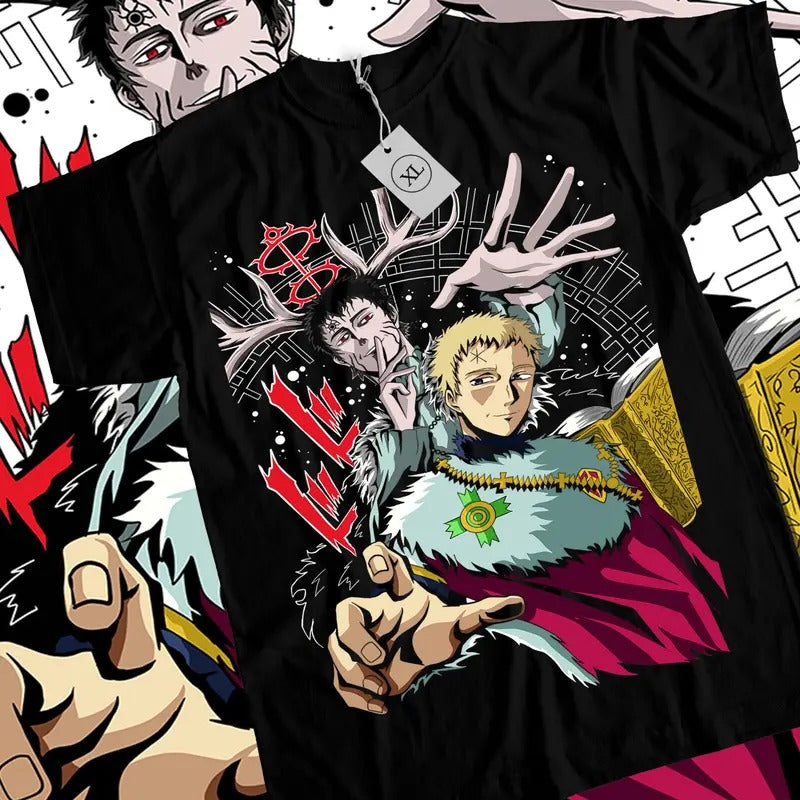 Asta Yuno T-Shirt S-4XL Black Clover Shirt Anime Manga Graphic Tee Tshirt S-4XL Hoodie, Sweatshirt | HypeCrazeTee.com
