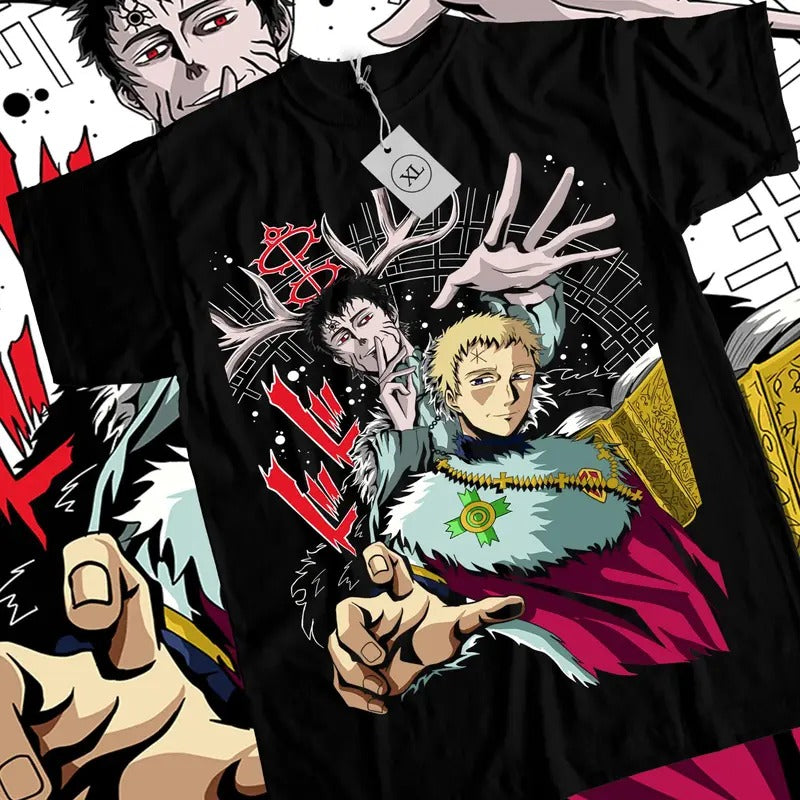 Asta Yuno T-shirt Black Clover Shirt Anime Manga Graphic Tee All Size Hoodie, Sweatshirt | HypeCrazeTee.com