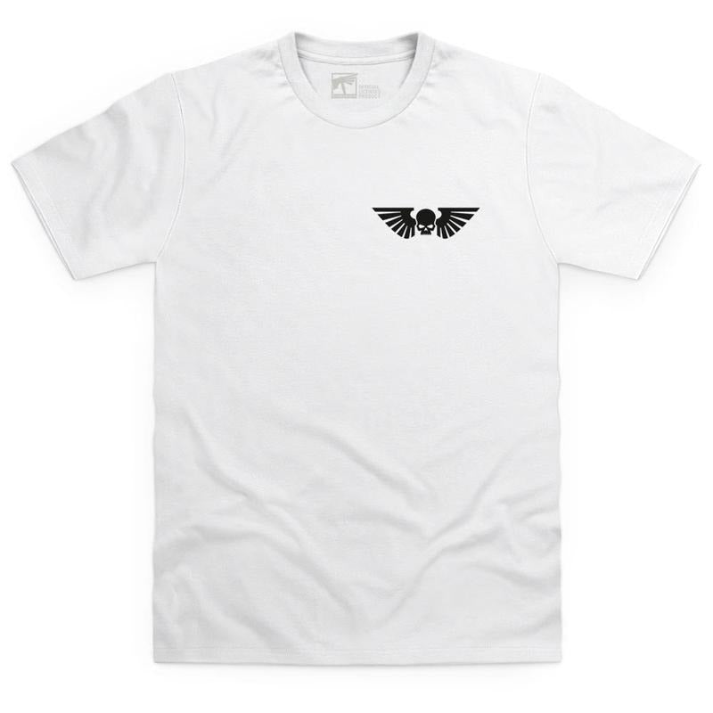 Astra Militarum Cadia Stands White Double Print T Shirt - WARHAMMER MERCH Hoodie, Sweatshirt | HypeCrazeTee.com