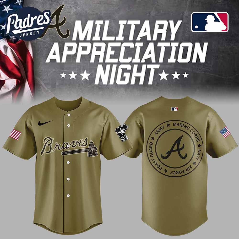 Atlanta Braves Baseball Jersey Military Green For Fan 2025 - Padres Jersey Oasis: Elevate Your Baseball Style Game