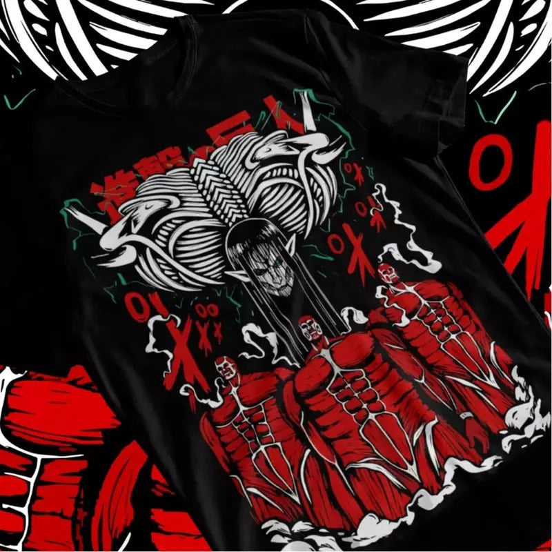 Attack on Titan Eren Rumbling Shingeki No Kyojin Anime Tshirt T-Shirt Soft Tee Hoodie, Sweatshirt | HypeCrazeTee.com