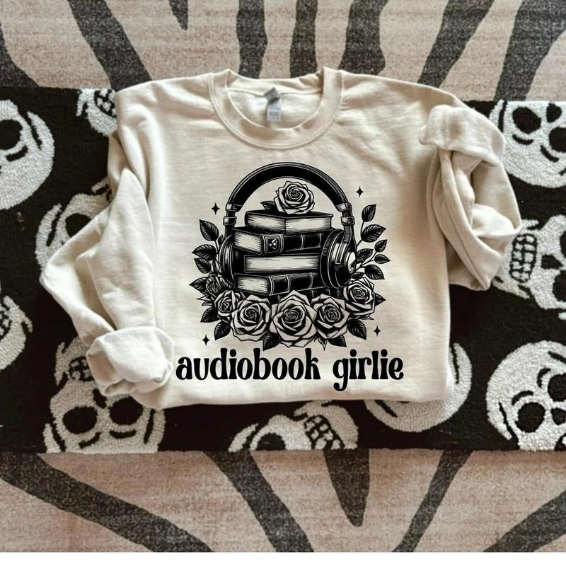 Audiobook Girlie DTF Transfers - THIS IS NOT A SHIRT Hoodie, Sweatshirt | HypeCrazeTee.com