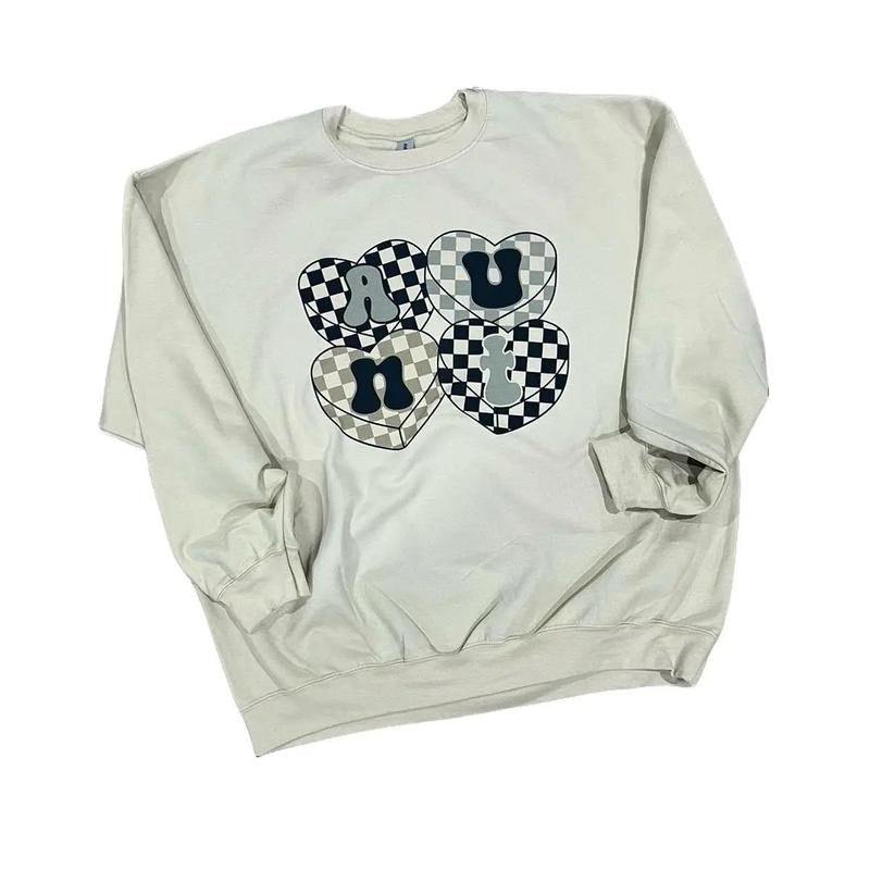 Aunt Hearts Sand Crewneck unisex fit Cotton Sweaters sweatshirt T-Shirts, Hoodie | HypeCrazeTee.com