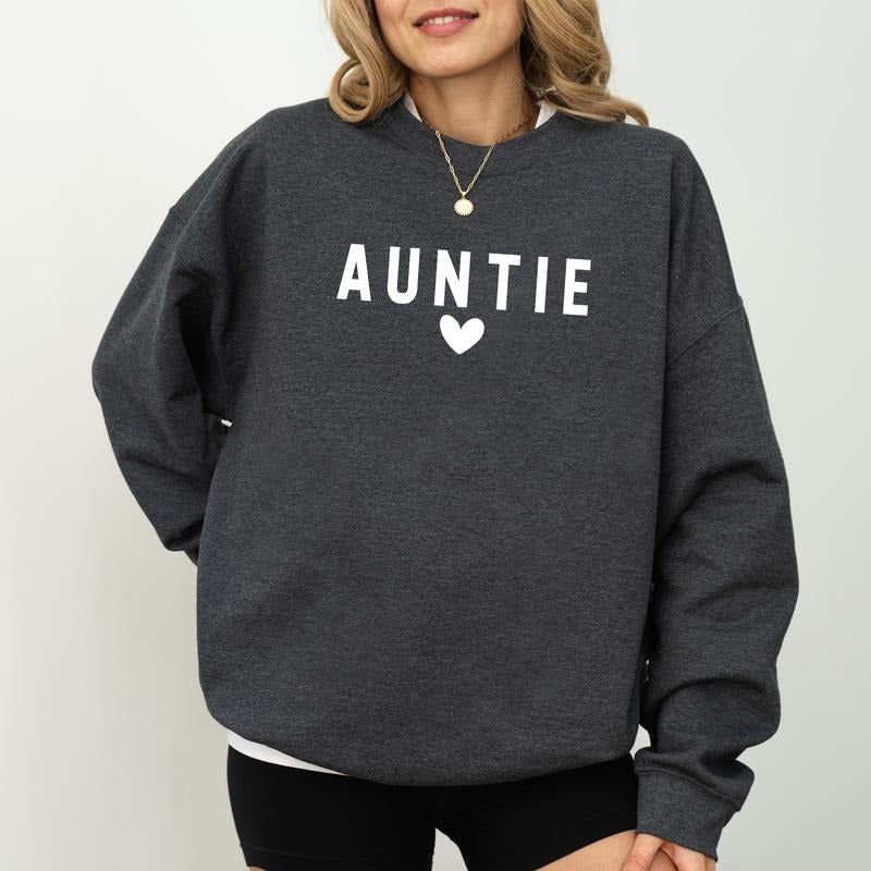 Auntie Sweatshirt, In My Auntie Era Crewneck, Titi Long Sleeved Pullover, Valentine's Gift For Aunt T-Shirts, Hoodie