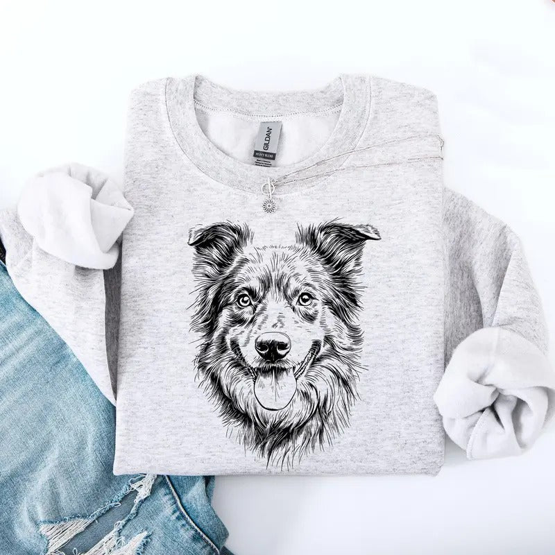 Australian Shepherd, Pet, Dog Breed Sweatshirt, Crew Neck, Women's, Crewneck T-Shirts, Hoodie | HypeCrazeTee.com