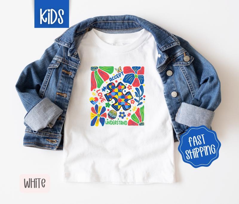 Autism Awareness Kids Shirt - Children's Tshirt - Cute Youth Tee Gildan Hoodie, Sweatshirt | HypeCrazeTee.com