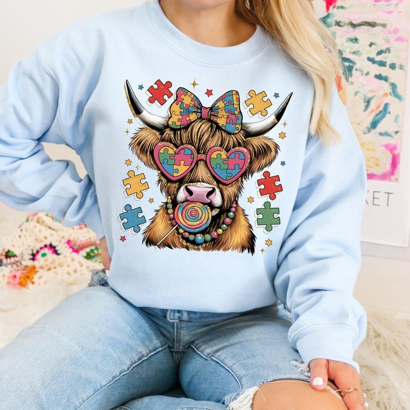 Autism Highland DTF Transfers - THIS IS NOT A SHIRT Hoodie, Sweatshirt | HypeCrazeTee.com