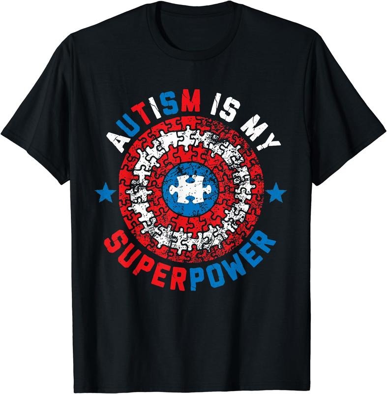 Autism Is My Superpower T-Shirt | Unisex Cotton Tee, Size S-3XL Hoodie, Sweatshirt | HypeCrazeTee.com
