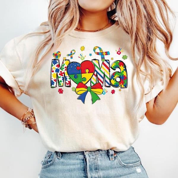 Autism Mama Coquette Autism Bow Retro Autism Autism Mom Autism Awareness Education Neurodiversity Shirt T-Shirts, Hoodie, Sweatshirt