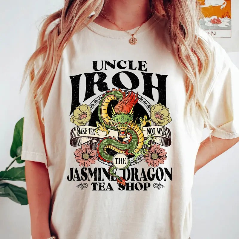 Avatar The Last Airbinder 2024 Shirt, Vintage Retro Uncle Iroh's Jasmine Dragon Tea Shirt Hoodie, Sweatshirt