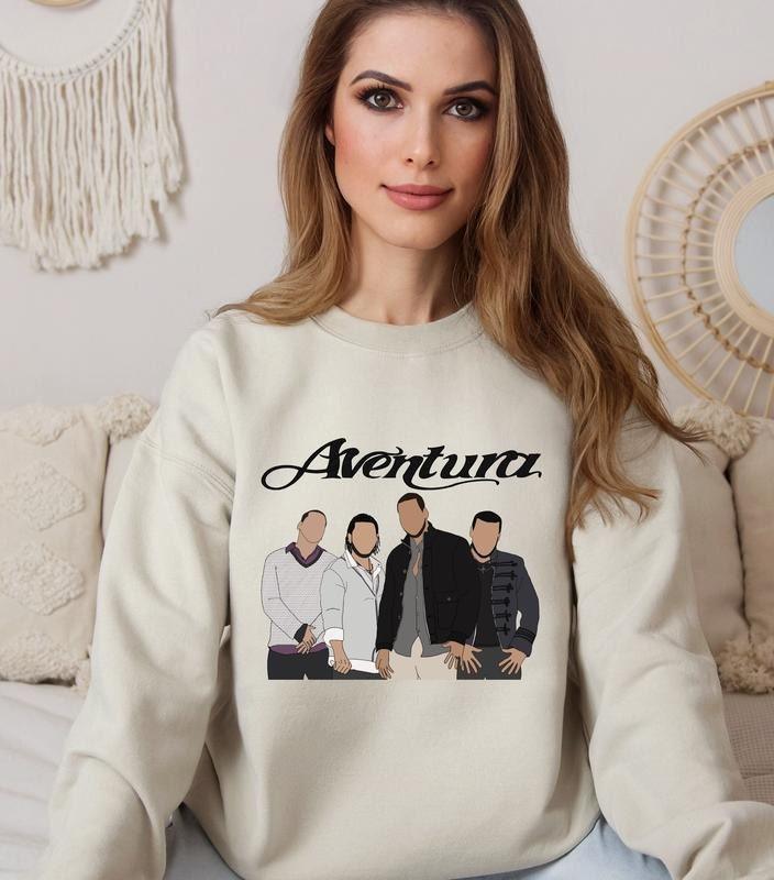 Aventura Tour Sweatshirt, Aventura Bachata Graphic Sweatshirt, Aventura Concert Group Sweatshirt, Romeo Santos...