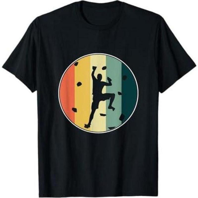 Awesome Retro Wall Climber Rock Mountain Climbing Bouldering T-Shirt Hoodie, Sweatshirt | HypeCrazeTee.com