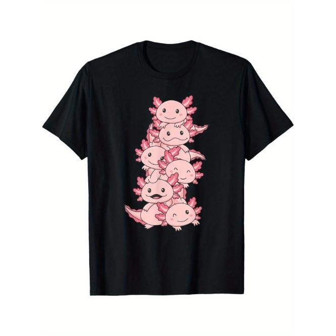 Axolotl Pile Cute Animals Kawaii Anime Funny Axolotl T-Shirt Made in USA Hoodie, Sweatshirt | HypeCrazeTee.com