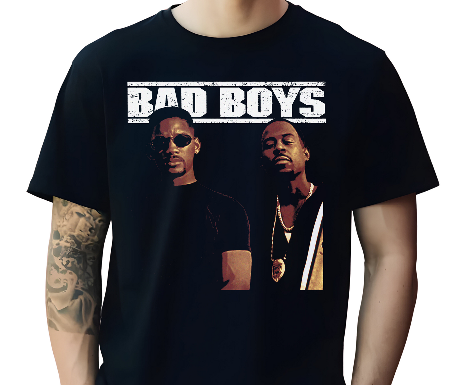 Bad Boys Movie T-Shirt - Iconic 90s Action Comedy Tee - Will Smith & Martin Lawrence Vintage Graphic Shirt - Soft Cotton Fan Apparel