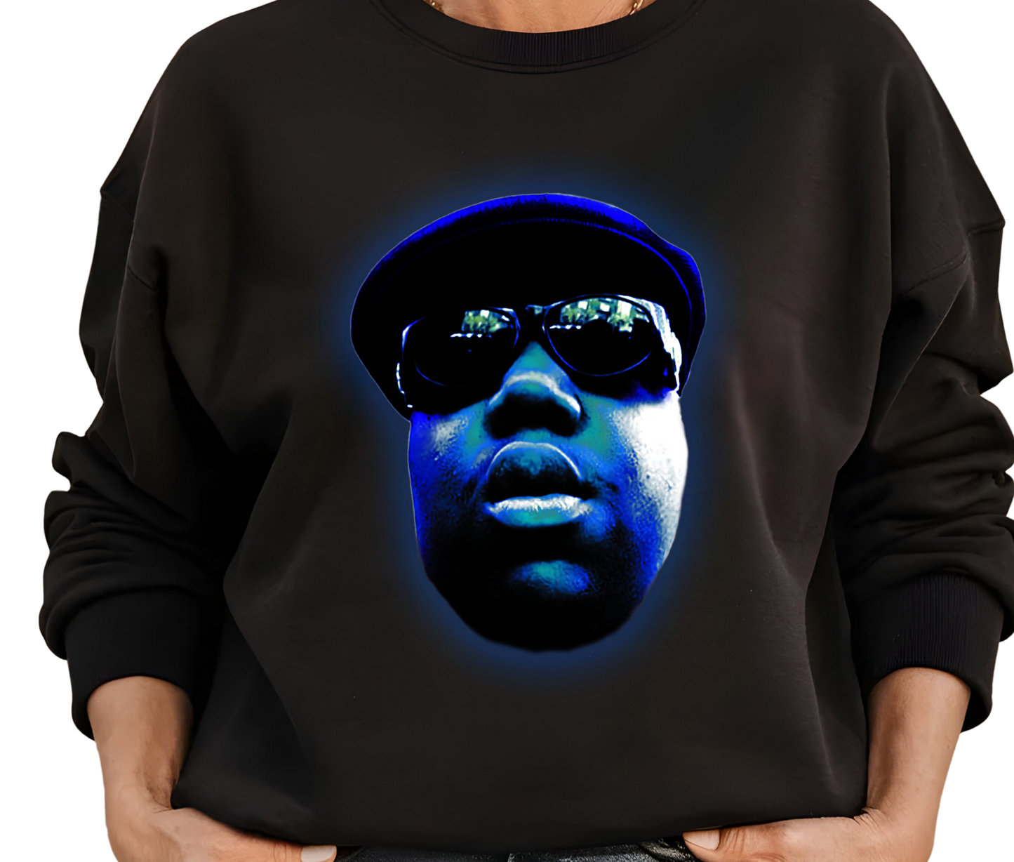 Biggie Smalls The Notorious B.I.G. Vintage Rap Sweatshirt – Music Icon Sweater, Hip Hop Streetwear, Unisex Gift for Rap Fans