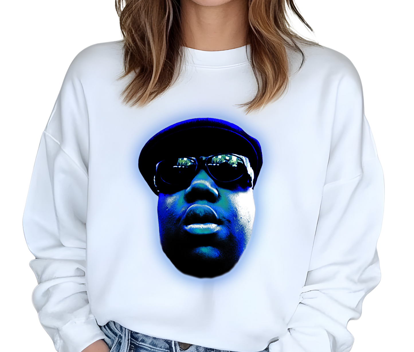 Biggie Smalls The Notorious B.I.G. Vintage Rap Sweatshirt – Music Icon Sweater, Hip Hop Streetwear, Unisex Gift for Rap Fans