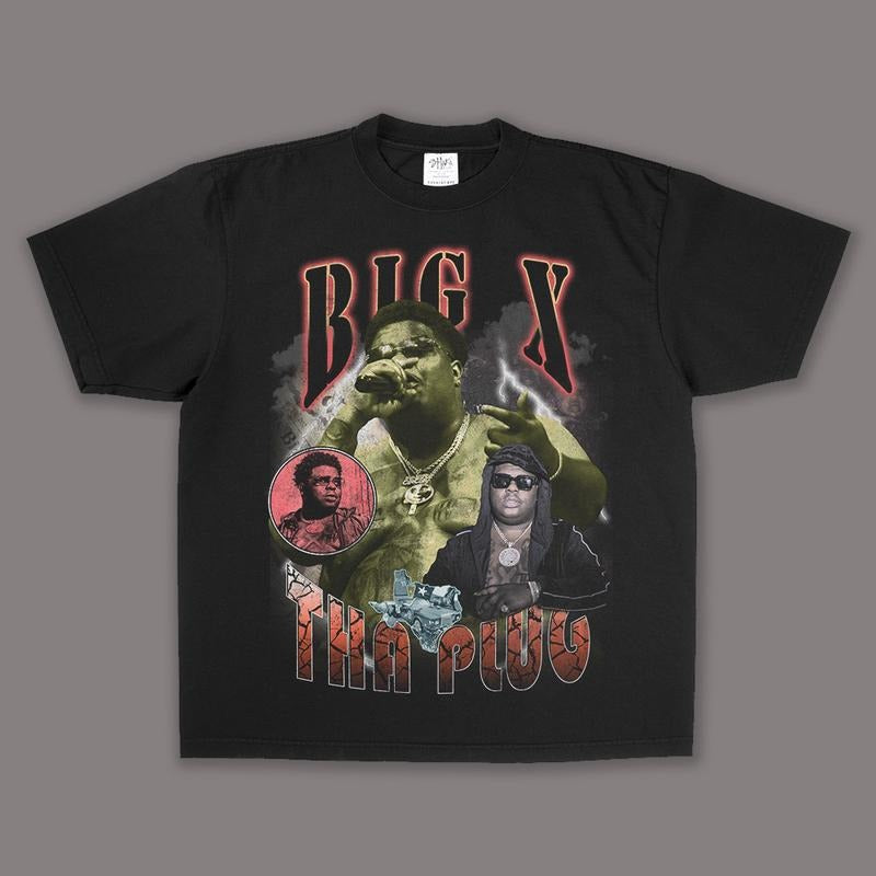 BIGX THAPLUG 90s Bootleg Heavy Weight Shaka Wear T Shirt vintage tees Cotton Menswear Streetwear Tshirt Hoodie, Sweatshirt